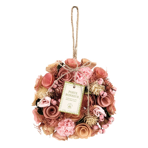 新品未使用☆春色のリース、A リース 完成品 『完成リース 直径18cm ピンク 660-047S』 SG Wonder