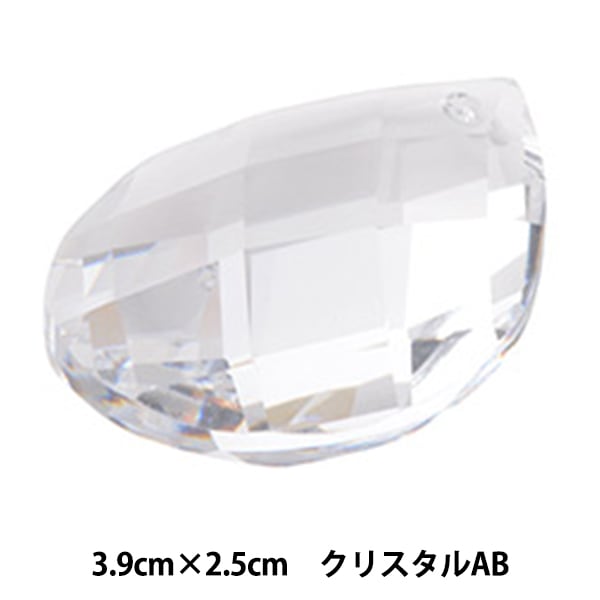 ビーズ 『プレシオサ シャンデリアパーツ 1081 クリスタル 1.6×4cm