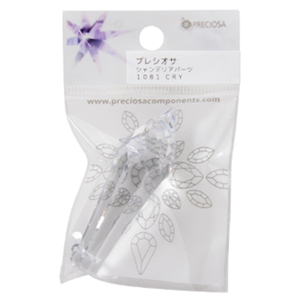ビーズ 『プレシオサ シャンデリアパーツ 2661 クリスタルAB 3.9×2.5cm