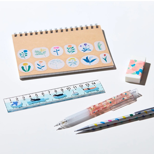 文具 『SODA(ソーダ) 透明マスキングテープ 15mm幅 チューリップ
