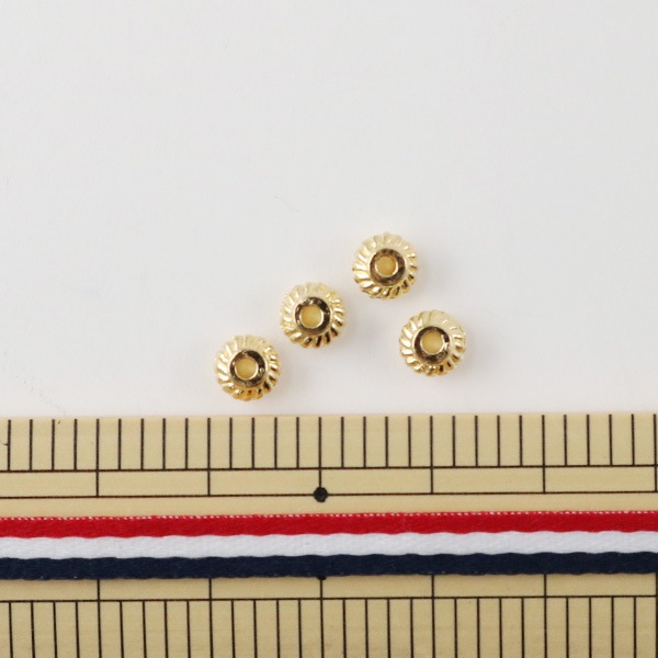 手芸金具 『スペーサー #8 ゴールド 10個入り』 ビーズ,金具・留め具