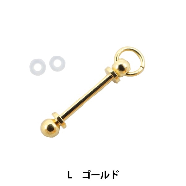 アクセサリー金具 『とんぼ玉ホルダー L ゴールド』 ビーズ,ビーズ金具