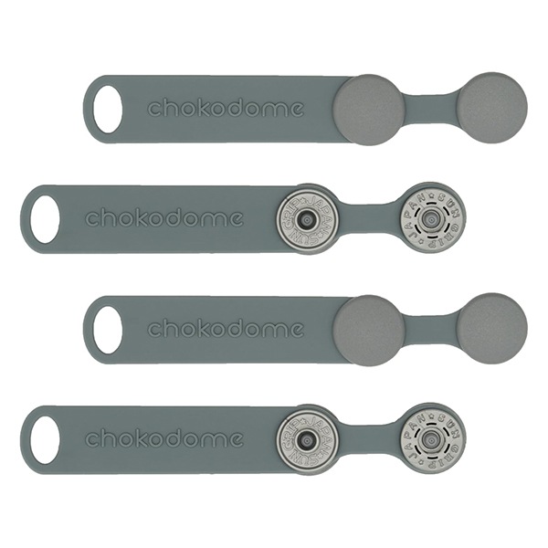 手芸パーツ 『chokodome ちょこどめ 2個入り グレー』 服飾,パーツ