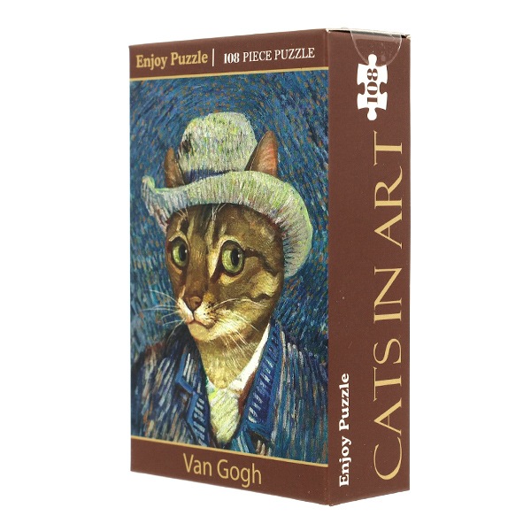 玩具 『エンジョイパズル Cat In Art Van Gogh 108ピース 165×220mm