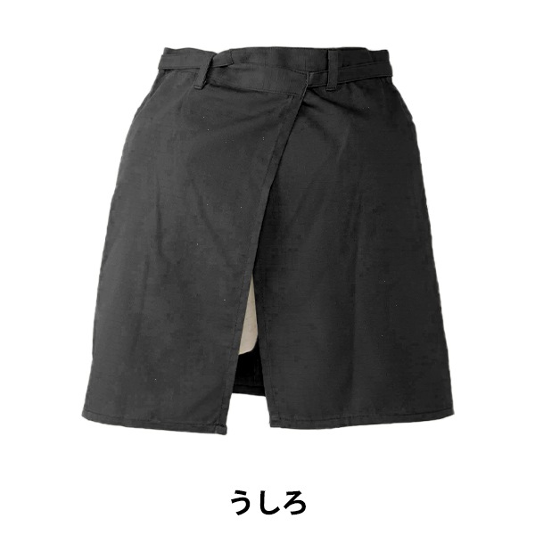 衛生用品 『ツイルギャルソン前掛けエプロン ブラック T1-2