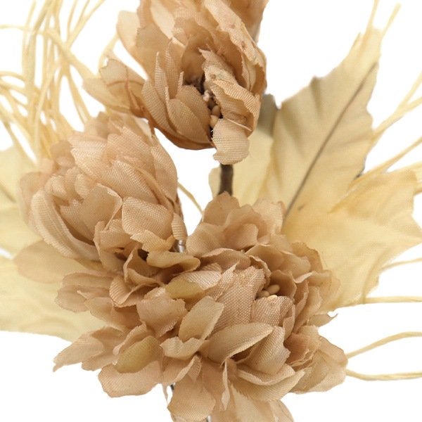 造花 シルクフラワー 『ミックスフラワーブーケ ベージュ A-34045-008