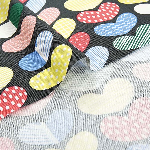 数量5から】 生地 『kippis (キッピス) オックス ハート マルチ KPO