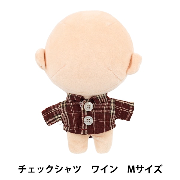 ぬいぐるみ衣装 『mpa チェックシャツ Mサイズ ブラック MPA-105C-M