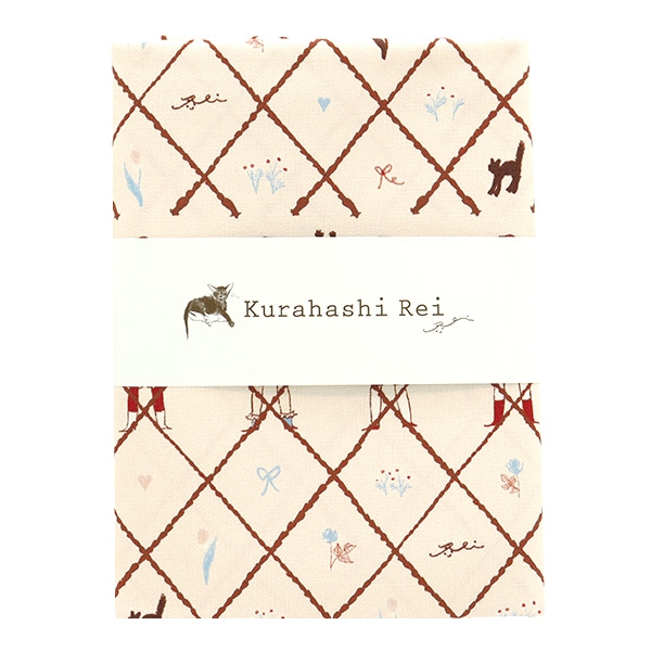 生地 『Kurahashi Rei オックス カットクロス 約145cm×50cm みつあみ