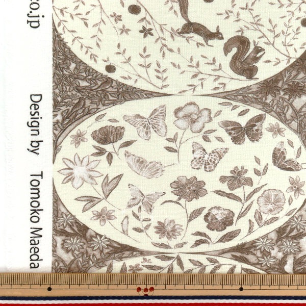 数量5から】 生地 『by mumea シーチング oval EGX-9800-2A』 KOKKA
