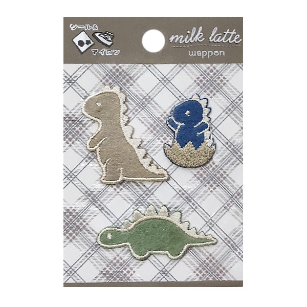 ワッペン 『milk latteワッペン ダイナソー MLW-08』 雑貨,ワッペン  