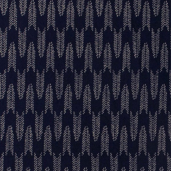 数量5から】 生地 『生地矢絣柄 和調シーチングプリント 紺色 88222-6