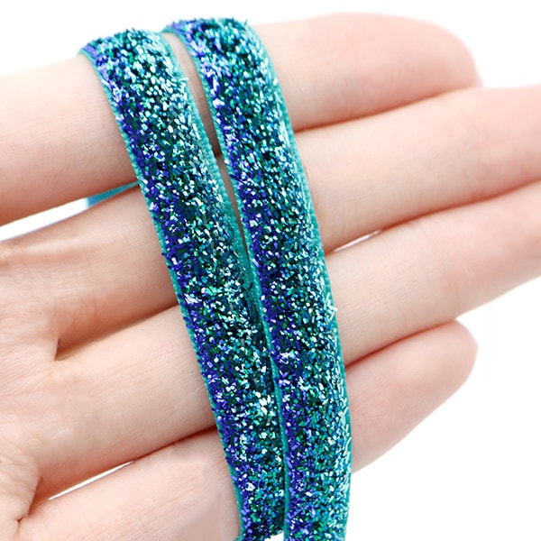 number_i ラメlive tour2025カラーイメージリボン リボン 『1反売り ラメリボン 幅約9mm×約3m巻 グラデブルー 0680B-11