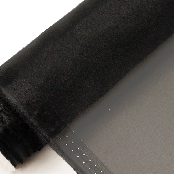 amysovシフォンブラック 数量5から】 生地 『MONO-CHFFON(モノシフォン) 黒 FW400-FB