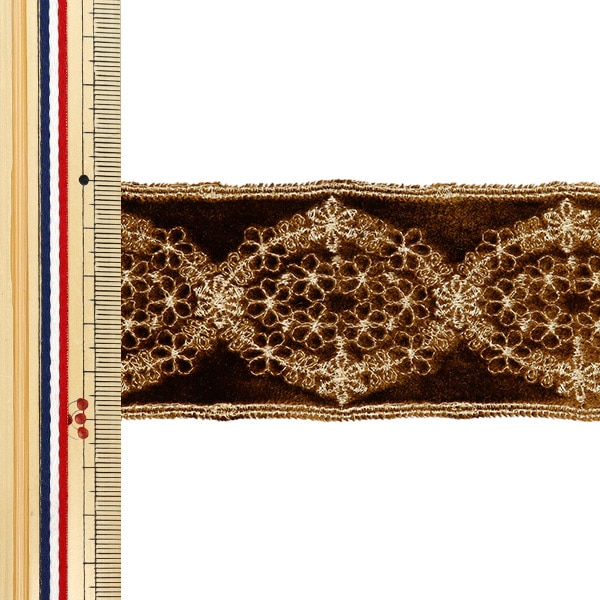 数量5から】 リボン 『ベルベットリボン 2番色 K231T-LACEP9』 服飾