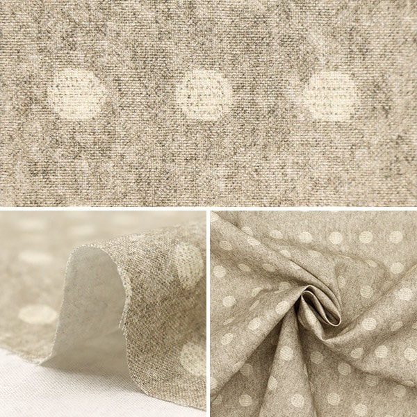 数量5から】 生地 『シーチング 先染め風リアルプリント ドット