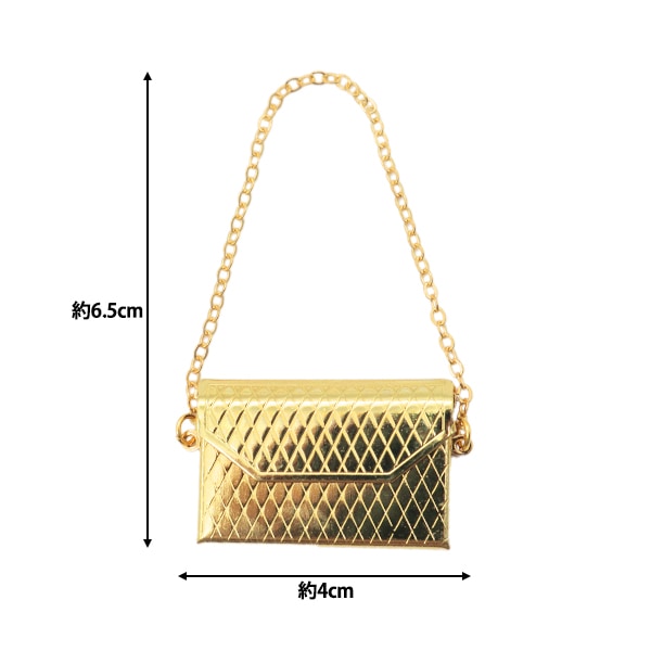 ドール用品 『ドール用 ミニチュア チェーンショルダー ゴールド 24