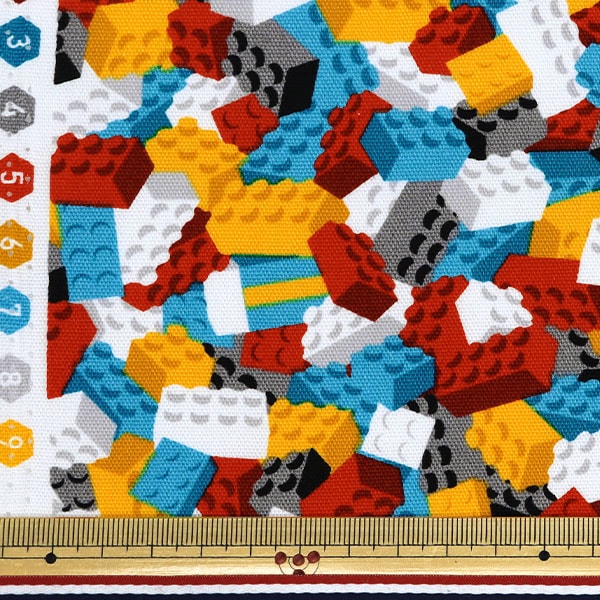 数量5から】 生地 『ナニコレシリーズ オックス 撥水加工 ブロック