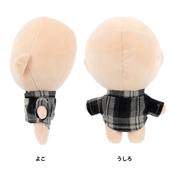 ぬいぐるみ衣装 『mpa チェックシャツ Mサイズ ブラック MPA-105C-M