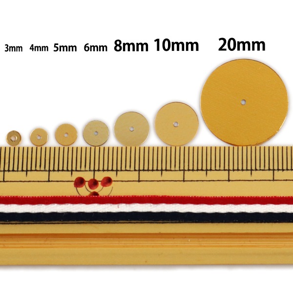 スパンコール 『平型 6mm CH PR-39番色』 ビーズ,スパンコール