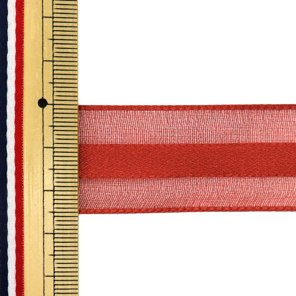 オーガンジーリボン ❁317〜320 ギフト資材 OR3804 オーガンジーリボン ライトブルー 38mm(1巻