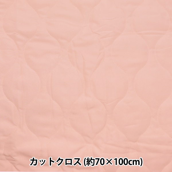 生地 『ニュアンスキルト カットクロス フラワー ソフトピンク 約70cm