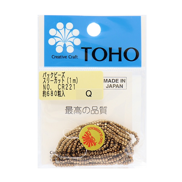 ビーズ 『パックビーズ スリーカット 2.2mm CR-400』 TOHO BEADS