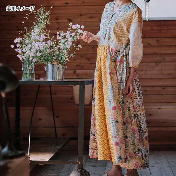 タキマキ着用サンローランパッチワーク ワンピース テディ パッチワークワンピース | ITEM CATEGORY,DRESS／ドレス