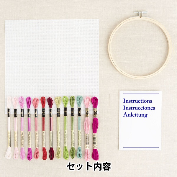 刺しゅうキット 『デザイナーコレクション ピンクピオニー BK1895