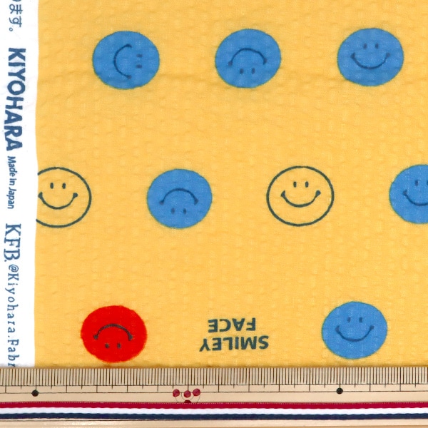 Smiley World スマイリーフェイス　大掛布団、枕カバー大中/1セット 現品限り】【数量5から】 生地 『リップル SMILEY FACE(スマイリー
