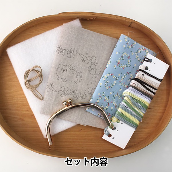 刺しゅうキット 『Chicchiさんの動物刺繍キット はりねずみさんと