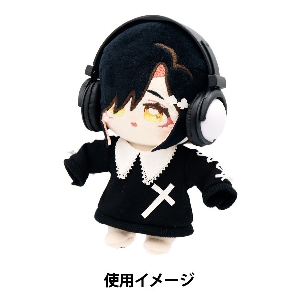 ぬいぐるみ衣装 『ドール用ヘッドホン ホワイト DHP-WH』 手芸