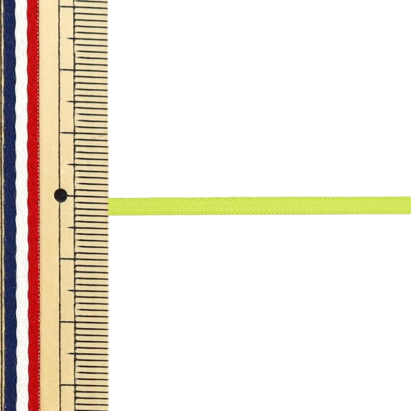 お揃いリボン【1114】 リボン 『両面サテンリボン 幅3mm×約10m巻 ミドリ』 ソーイング,リボン