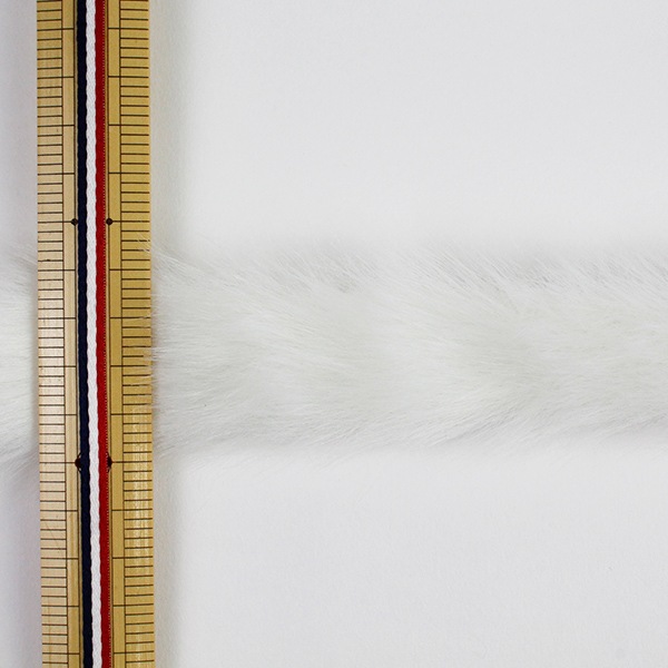 数量5から】 リボン 『エコファーテープ 25mm幅 6色 1:White