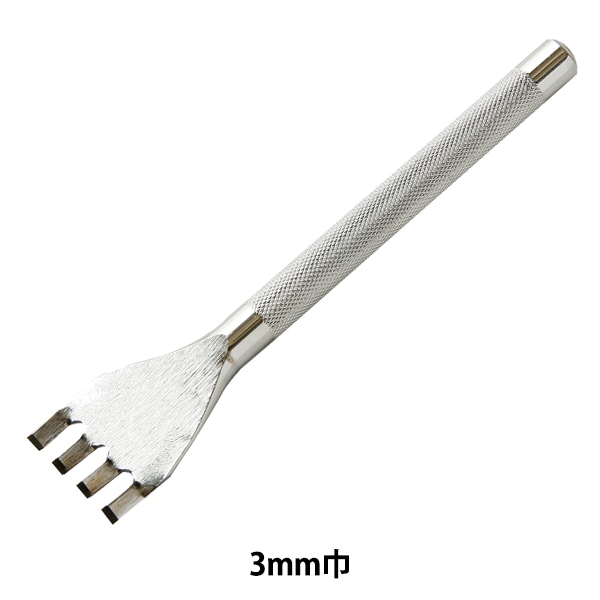 手芸工具 『4本斜目打 3mm巾』 LEATHER CRAFT クラフト社 工芸,皮革