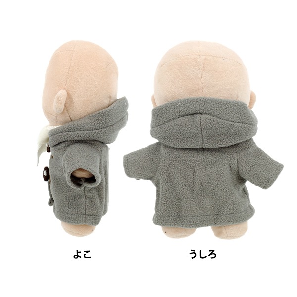 ぬいぐるみ衣装 『mpa ダッフルコートセット Lサイズ グレー MPA-96A-L