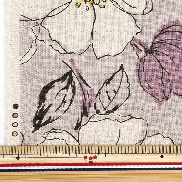 多色花柄キャンバスアート 約60cm x 50cm 数量10から】花柄 綿麻キャンバス 生地 フラワー 北欧風 110cm