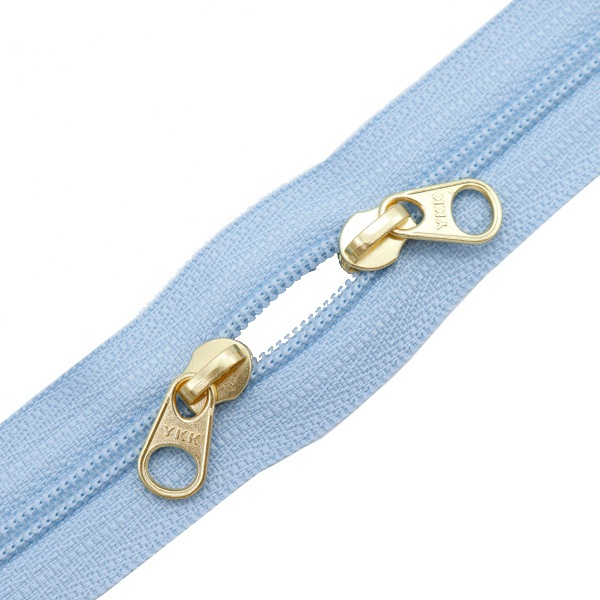 ファスナー 『コイル両開きファスナー 30cm 350番色 水色
