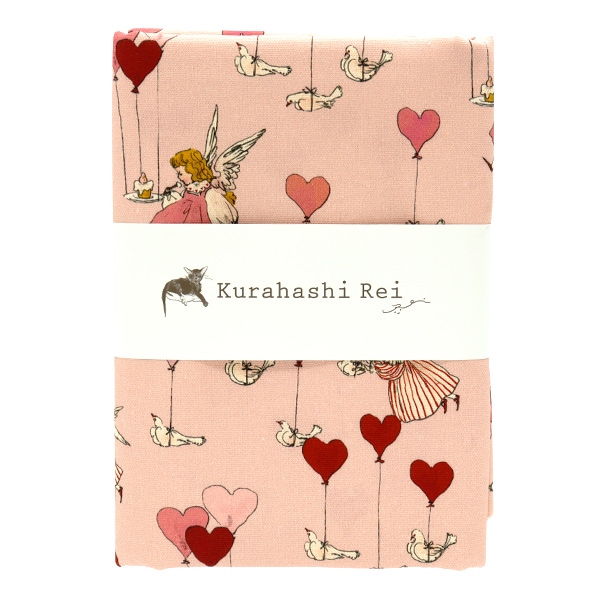 生地 『Kurahashi Rei オックス カットクロス 約145cm×50cm ハート KRF