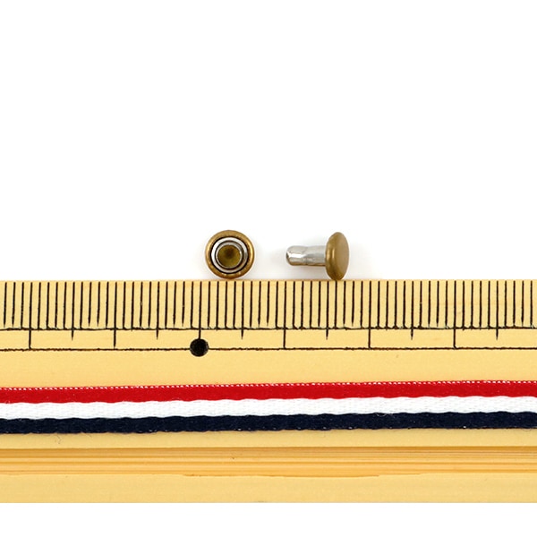 レザー金具 『両面カシメ (小) Br 50個入り 75512-08』 KYOSHIN-ELLE