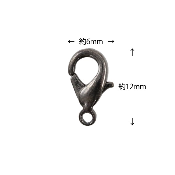 手芸金具 『ナス型留金具 中 ブロンズ 5個』 ビーズ,金具・留め具
