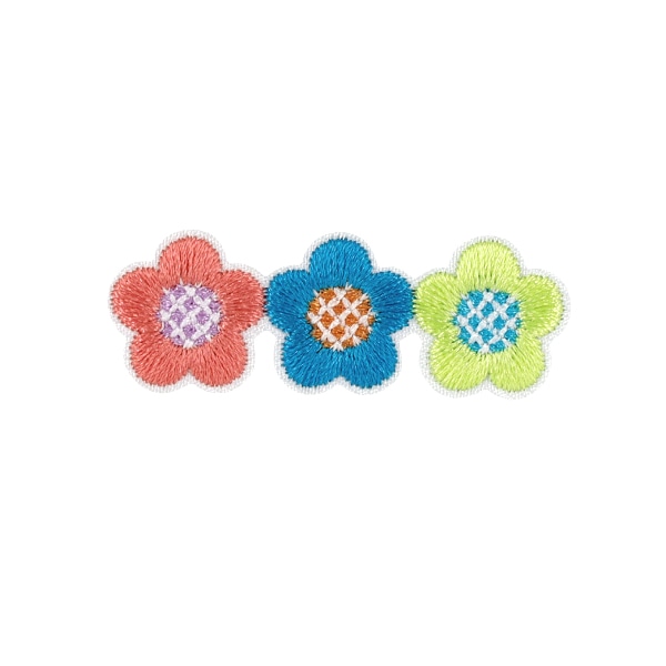 ワッペン 『刺しゅうワッペン 3連フラワー WP-040』 雑貨,ワッペン
