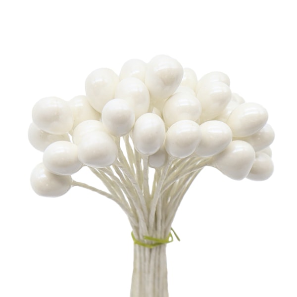 アートフラワー材料 『ワックスパールペップ 白』 フラワー,フラワー