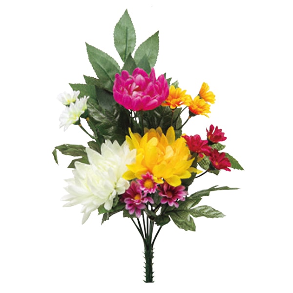 造花 シルクフラワー 『仏花ブッシュ ホワイト FD3178』 フラワー