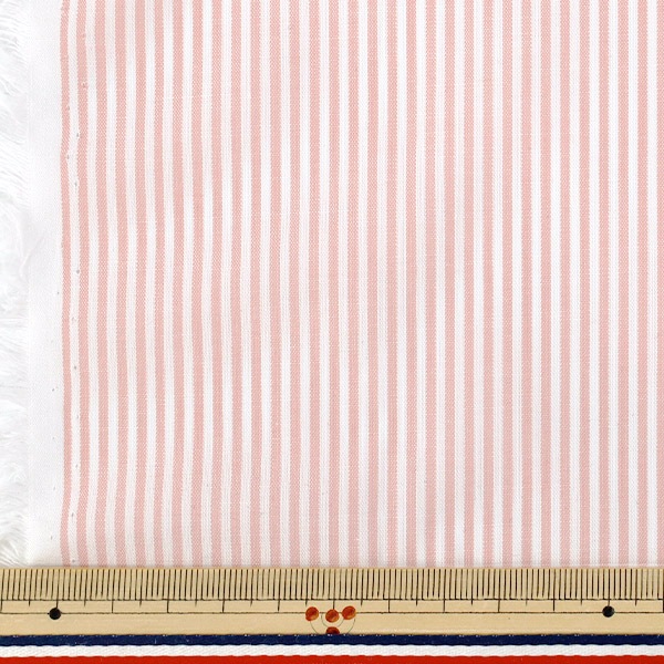 数量5から】 生地 『先染ストライプ ピンク 25STS-PK』 生地,柄から