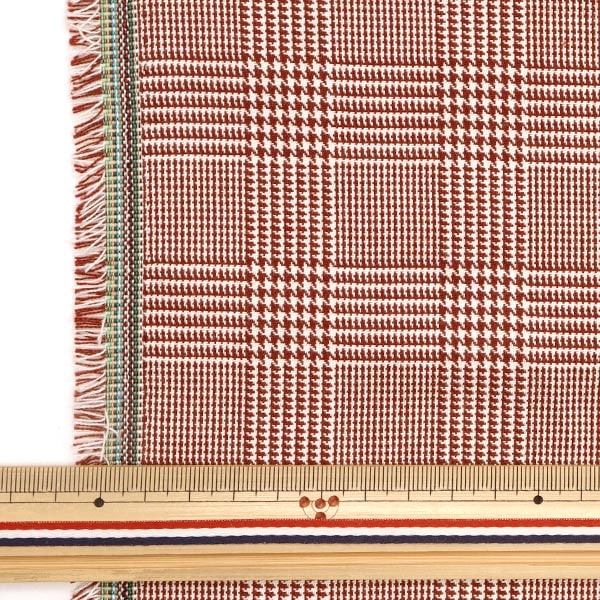 数量5から】 生地 『しなやかTRチェック グレンレッド TRC8000-20