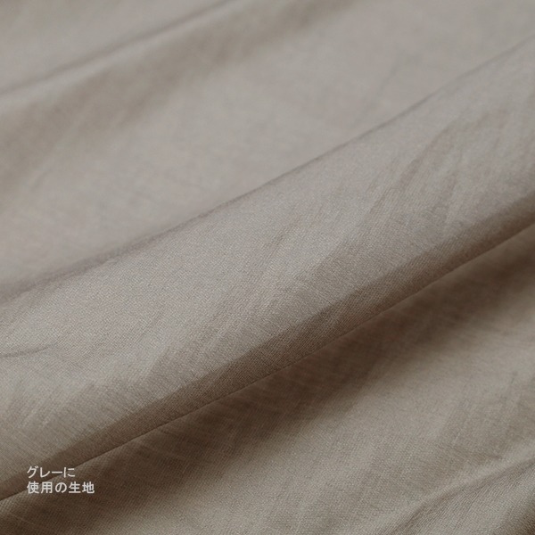 トップス 『シアーラージタックオーバーシャツ グレー SA00331-30-GY