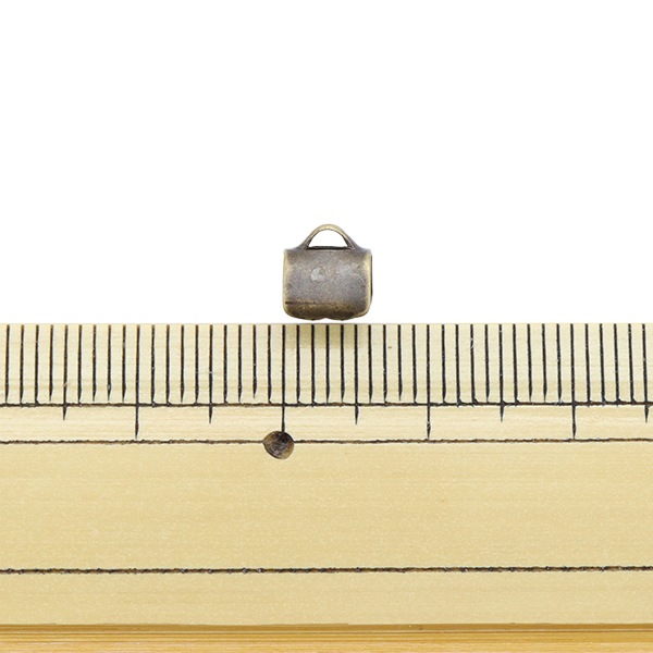 金具 『リボン止め 6mm アンティークゴールド 10個入り』 ビーズ