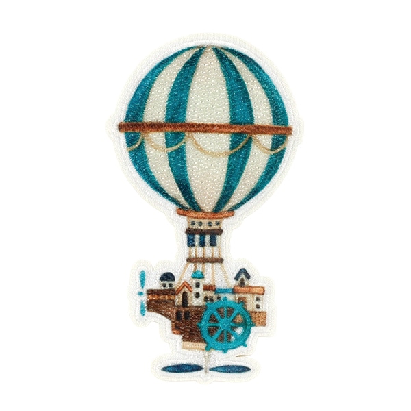 ワッペン 『空想街雑貨店 ワッペン 機械文明の気球 KUW-03』 雑貨