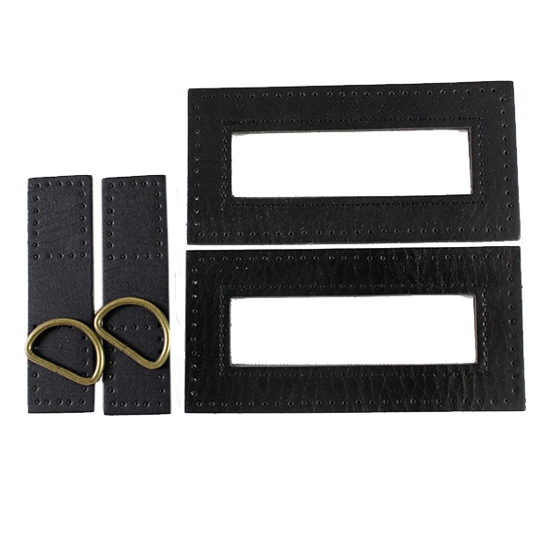 ※かゆちあ※ フルムーンバスケット(レザーハンドル付き)ブラック マニマリスフルムーンバスケットブラックレザーハンドル